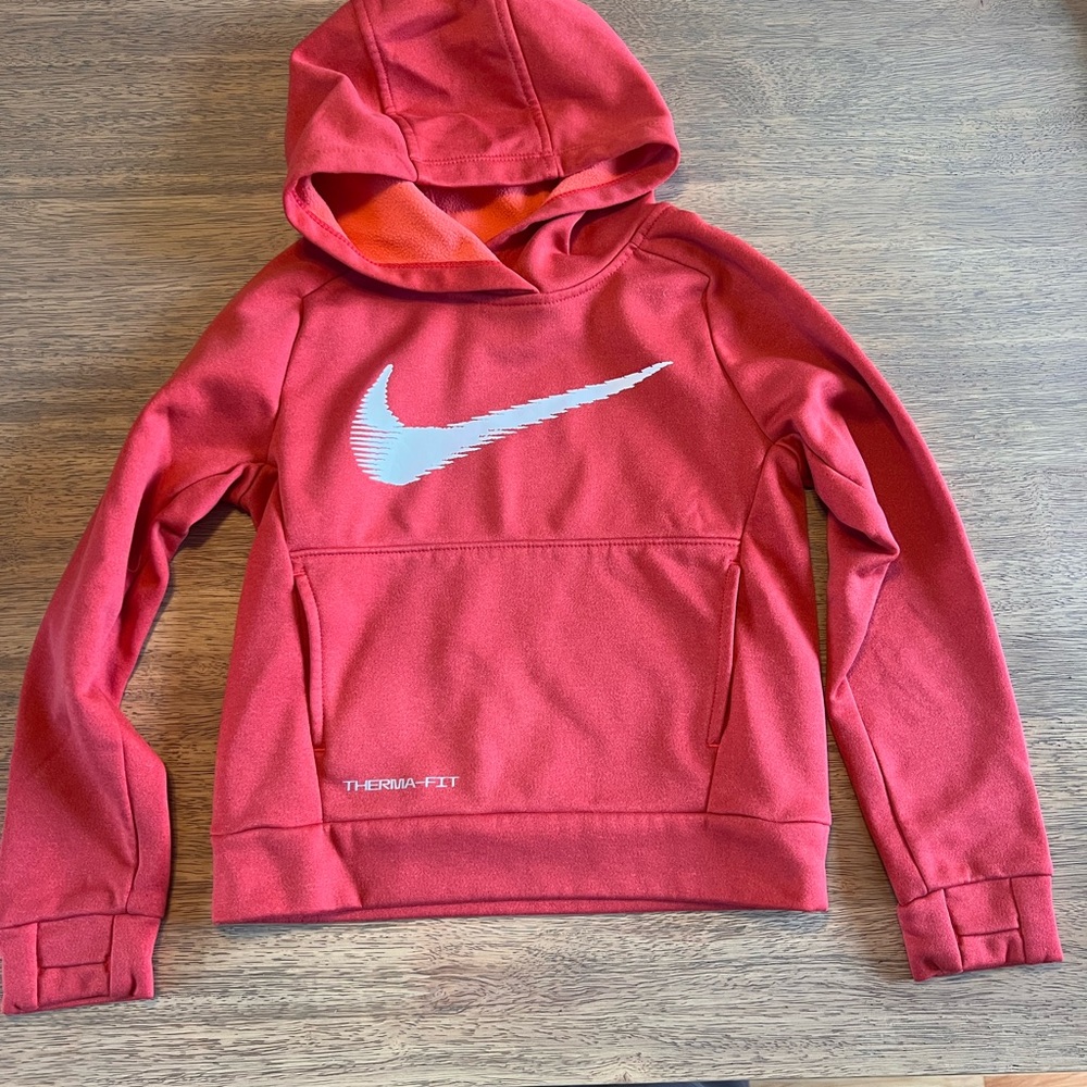 Nike Kids Red Therma-Fit Hoodie